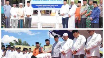 Shalat Jum’at Perdana,Masjid Sultan Yahya Pondok Pesantren Darul Hadist Siak diresmikan